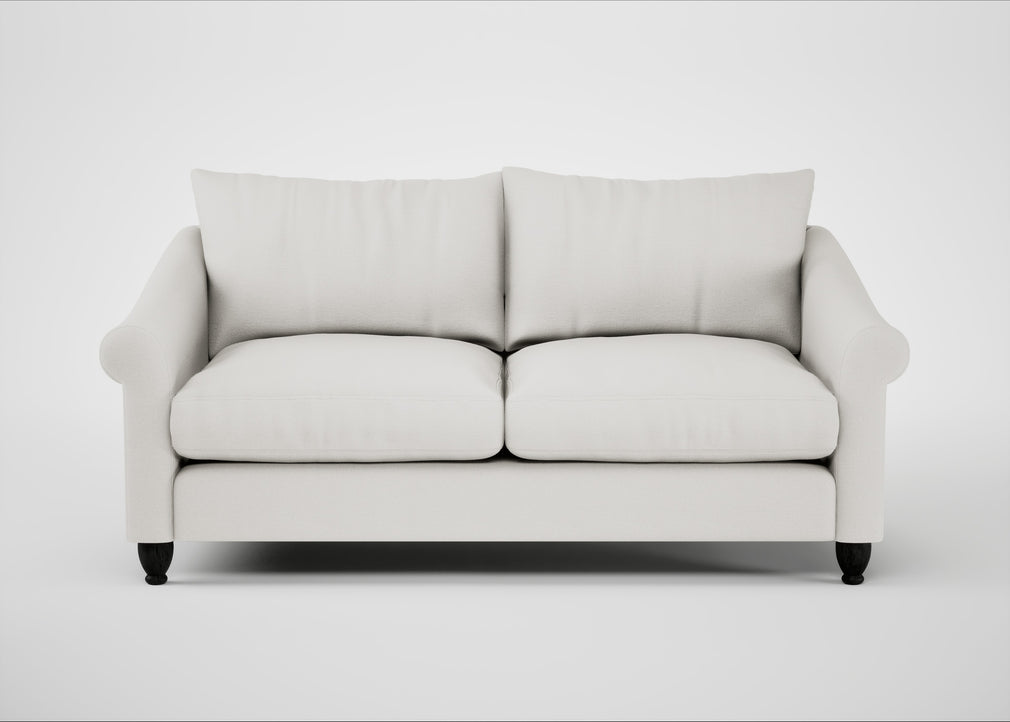 Devon 3 Seater Sofa Capelo Linen-Cotton Sea Salt / Black