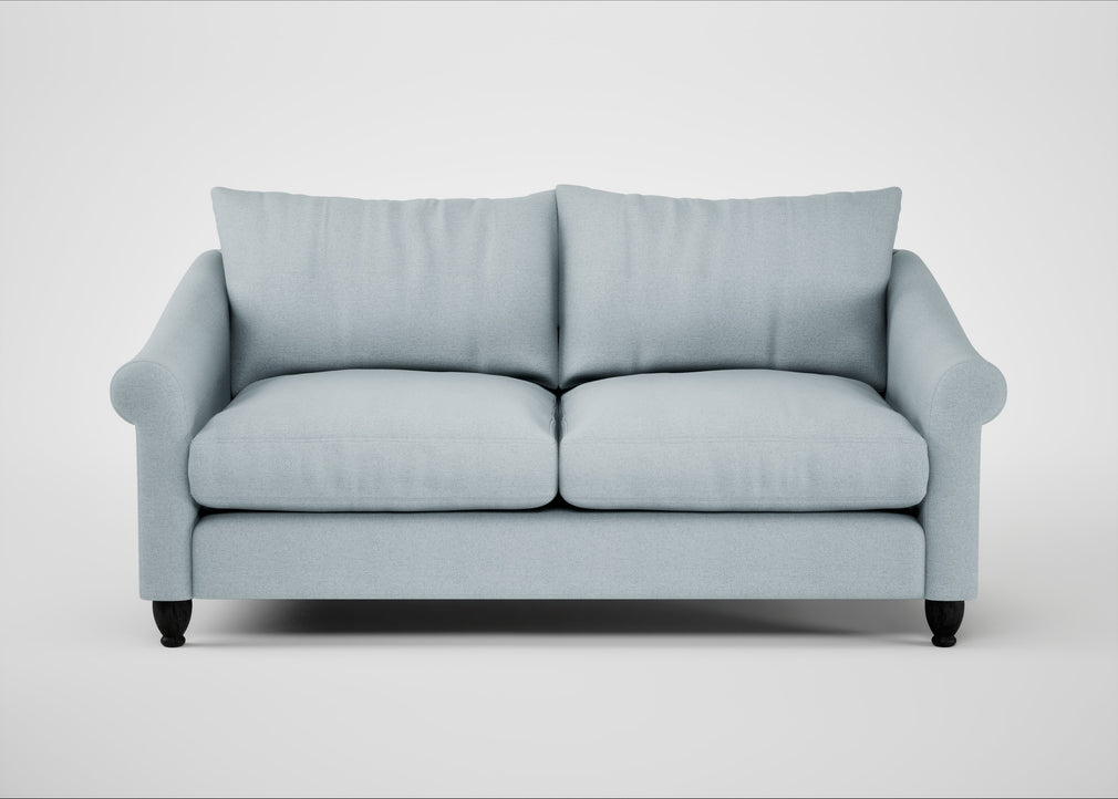 Devon 3 Seater Sofa Capelo Linen-Cotton Sea Shanty / Black