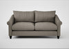 Devon 3 Seater Sofa Broad Weave Pebble / Black