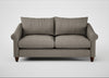 Devon 3 Seater Sofa Broad Weave Pebble / Walnut Stained