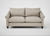 Devon 3 Seater Sofa Broad Weave Putty / Black