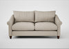 Devon 3 Seater Sofa Broad Weave Putty / Walnut Stained