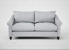 Devon 3 Seater Sofa Broad Weave Tin / Black
