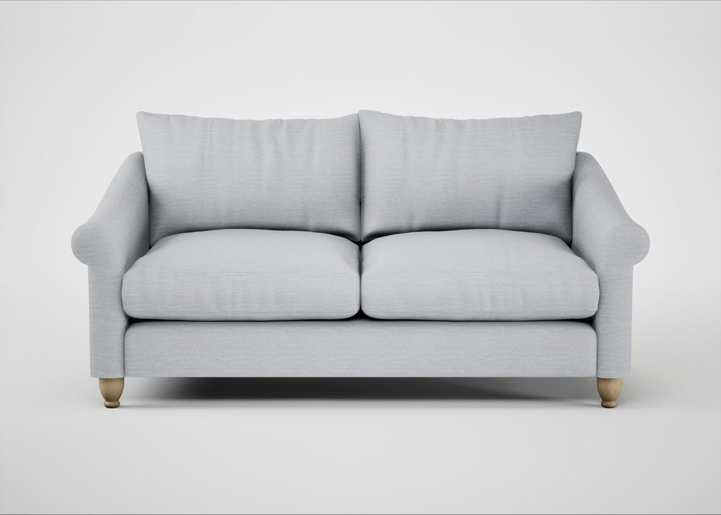 Devon 3 Seater Sofa Broad Weave Tin / Natural
