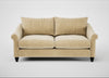 Devon 3 Seater Sofa Smart Luxe Velvet Biscuit / Black