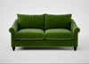 Devon 3 Seater Sofa Smart Luxe Velvet Grass / Black