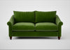 Devon 3 Seater Sofa Smart Luxe Velvet Grass / Walnut Stained
