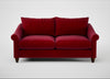 Devon 3 Seater Sofa Smart Luxe Velvet Mulberry / Walnut Stained