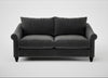 Devon 3 Seater Sofa Smart Luxe Velvet Nickel / Black