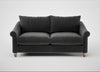 Devon 3 Seater Sofa Smart Luxe Velvet Nickel / Natural