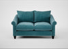 Devon 2 Seater Sofa Smart Luxe Velvet Airforce Blue / Black