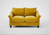 Devon 2 Seater Sofa Smart Luxe Velvet Canary / Black