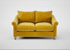 Devon 2 Seater Sofa Smart Luxe Velvet Canary / Natural