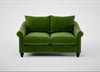 Devon 2 Seater Sofa Smart Luxe Velvet Grass / Black