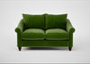 Devon 2 Seater Sofa Smart Luxe Velvet Grass / Walnut Stained