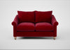 Devon 2 Seater Sofa Smart Luxe Velvet Mulberry / Natural