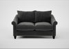 Devon 2 Seater Sofa Smart Luxe Velvet Nickel / Black
