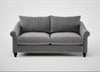 Devon 3 Seater Sofa Smart Velvet Mercury / Black