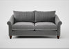 Devon 3 Seater Sofa Smart Velvet Mercury / Walnut Stained
