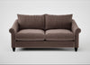 Devon 3 Seater Sofa Smart Velvet Mouse / Black