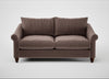 Devon 3 Seater Sofa Smart Velvet Mouse / Walnut Stained