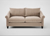 Devon 3 Seater Sofa Smart Velvet Pebble / Black