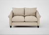 Devon 2 Seater Sofa Brushed Cotton Oat / Black