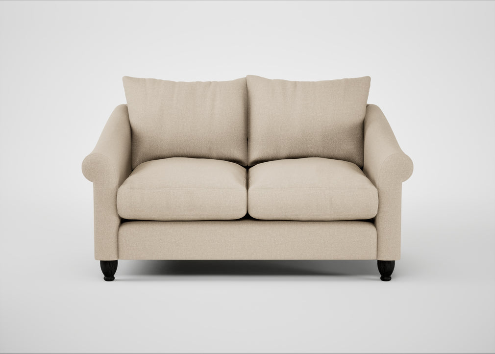 Devon 2 Seater Sofa Brushed Cotton Oat / Black
