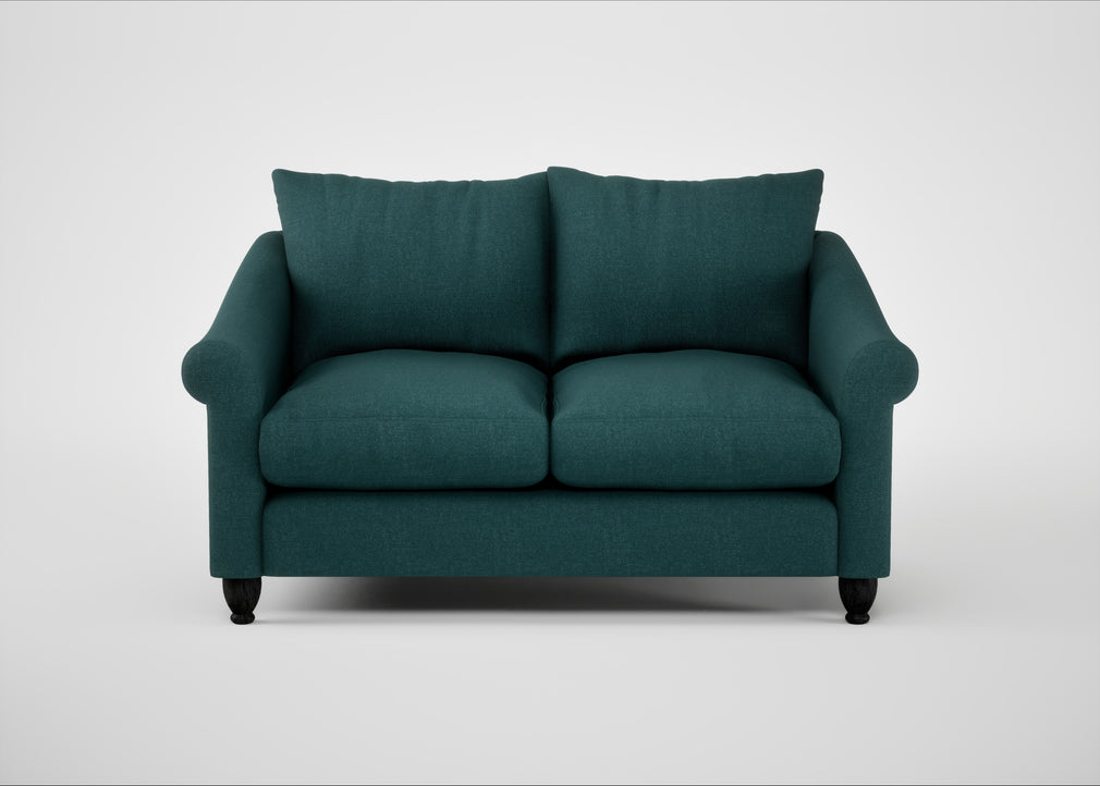 Devon 2 Seater Sofa Brushed Cotton Pine / Black