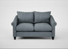Devon 2 Seater Sofa Capelo Linen-Cotton Mineral / Black