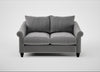 Devon 2 Seater Sofa Smart Velvet Mercury / Black