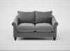 Devon 2 Seater Sofa Smart Velvet Mercury / Walnut Stained