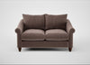 Devon 2 Seater Sofa Smart Velvet Mouse / Walnut Stained