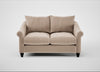 Devon 2 Seater Sofa Smart Velvet Pebble / Black