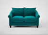 Devon 2 Seater Sofa Smart Velvet Petrol / Black