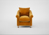 Devon Armchair Smart Luxe Velvet Cognac / Natural