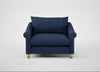 Devon Loveseat Capelo Linen-Cotton Inkspot / Natural