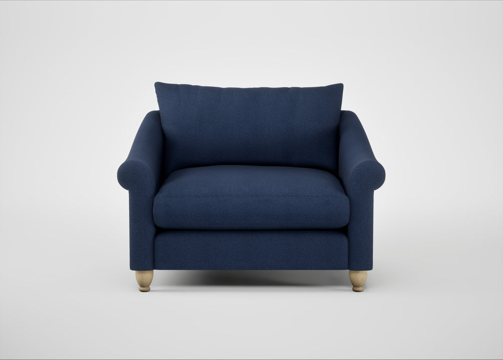 Devon Loveseat Capelo Linen-Cotton Inkspot / Natural