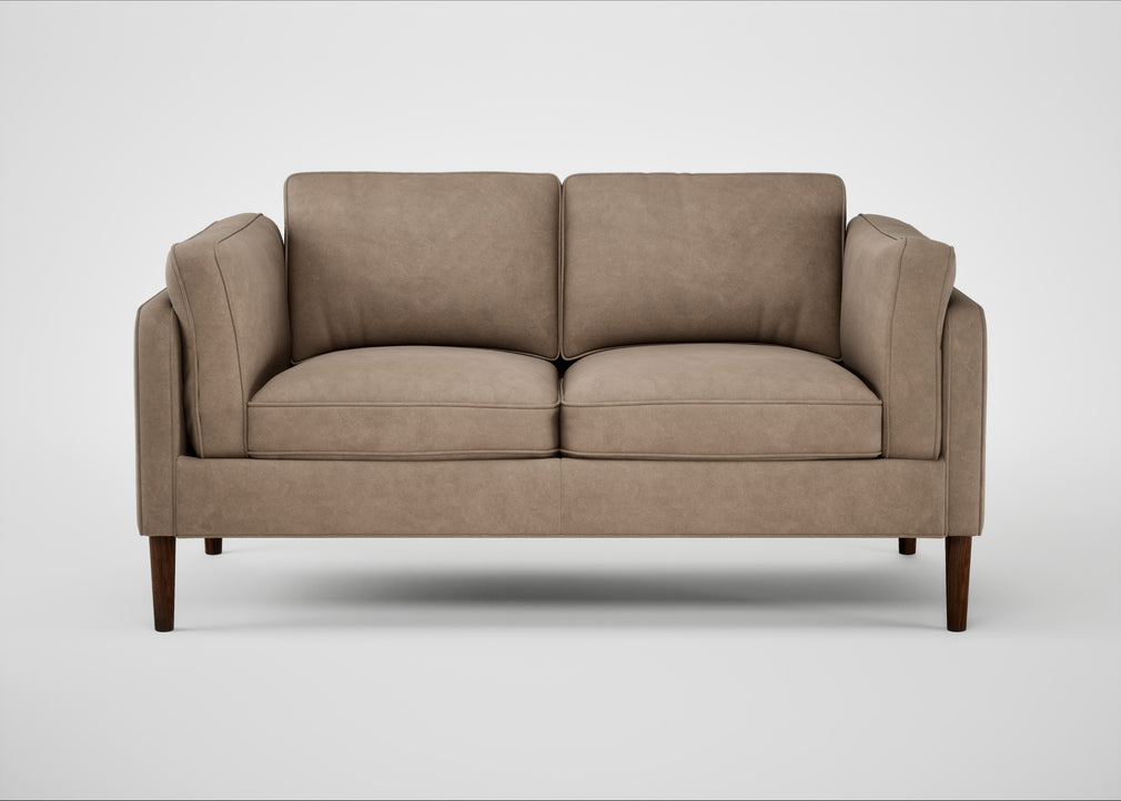 Sonno 2 Seater Sofa Heritage Leather Camel 2015 / Walnut