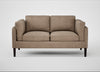Sonno 2 Seater Sofa Heritage Leather Camel 2015 / Wenge Black
