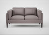 Sonno 2 Seater Sofa Heritage Leather Stone Grey 2060 / Wenge Black