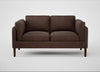 Sonno 2 Seater Sofa Heritage Leather Chestnut 2064 / Walnut