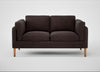 Sonno 2 Seater Sofa Heritage Leather Dark Walnut 2069 / Natural