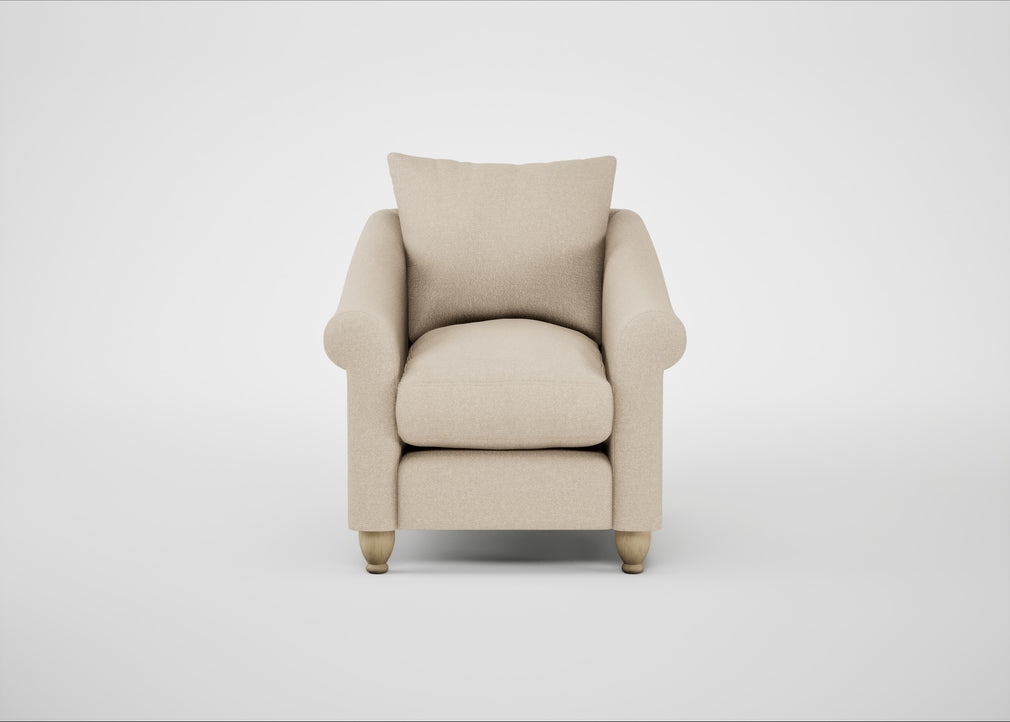 Devon Armchair Brushed Cotton Oat / Natural
