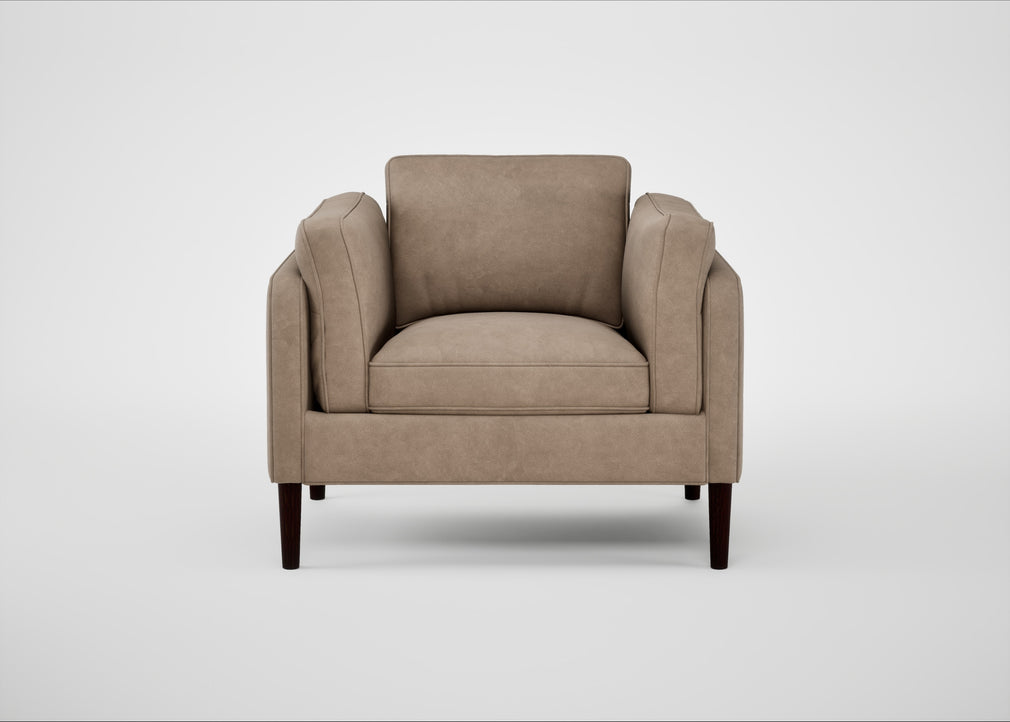 Sonno Armchair Heritage Leather Camel 2015 / Wenge Black