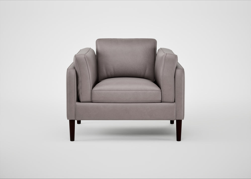 Sonno Armchair Heritage Leather Stone Grey 2060 / Wenge Black