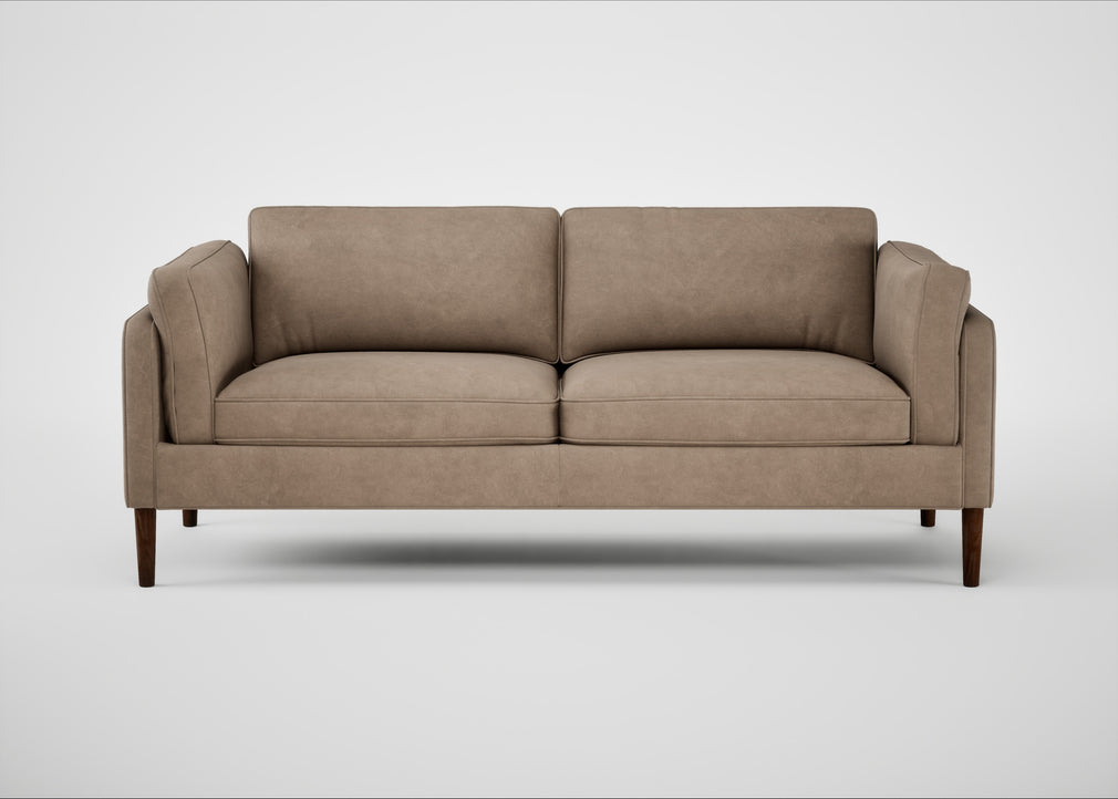 Sonno 3 Seater Sofa Heritage Leather Camel 2015 / Walnut