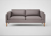 Sonno 3 Seater Sofa Heritage Leather Stone Grey 2060 / Natural