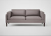 Sonno 3 Seater Sofa Heritage Leather Stone Grey 2060 / Wenge Black