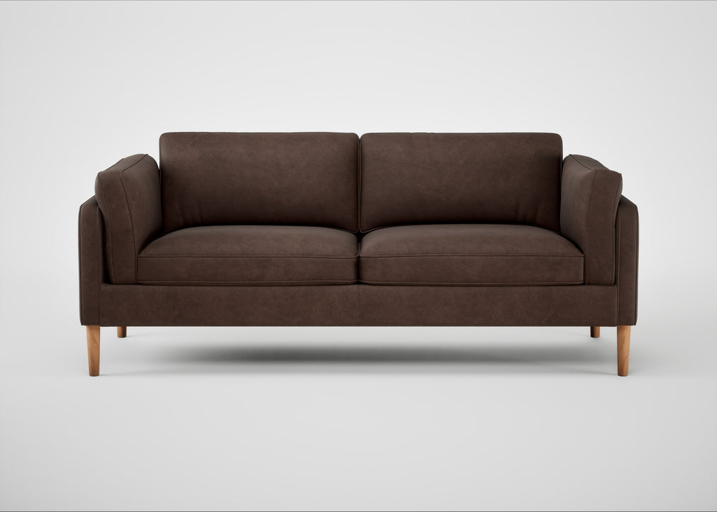 Sonno 3 Seater Sofa Heritage Leather Chestnut 2064 / Natural